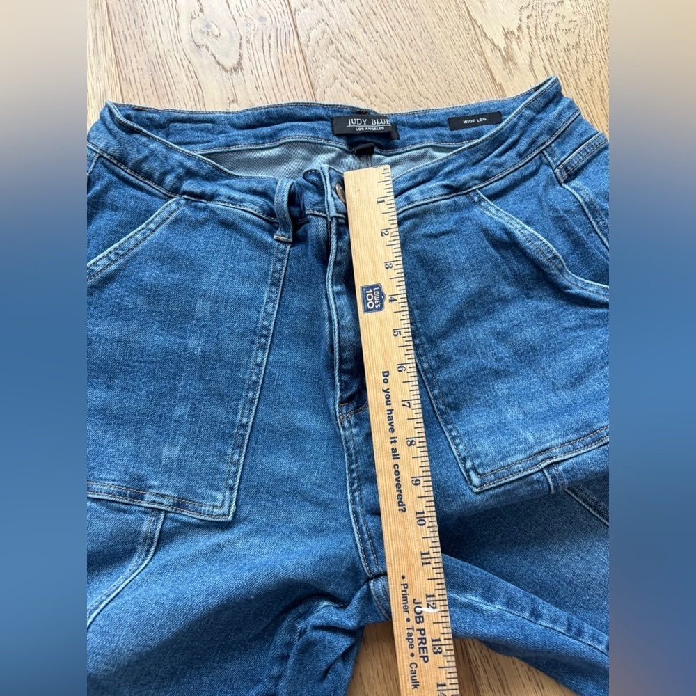 Judy Blue high waist wide leg cargo jeans 18 - Picture 4 of 8